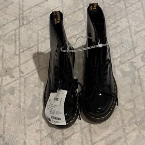 Dr. Martens Shiny Black Combat Boots